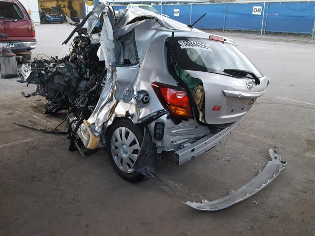 VNKJTUD36GA064269 - 2016 TOYOTA YARIS L SILVER photo 3