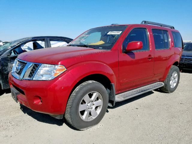 5N1AR1NB5CC607696 - 2012 NISSAN PATHFINDER RED photo 2