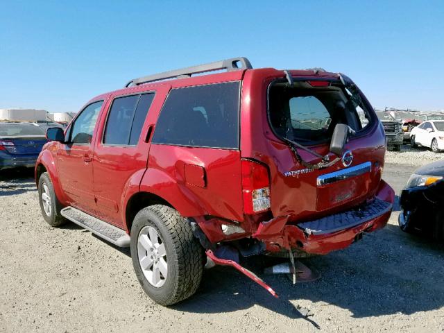 5N1AR1NB5CC607696 - 2012 NISSAN PATHFINDER RED photo 3