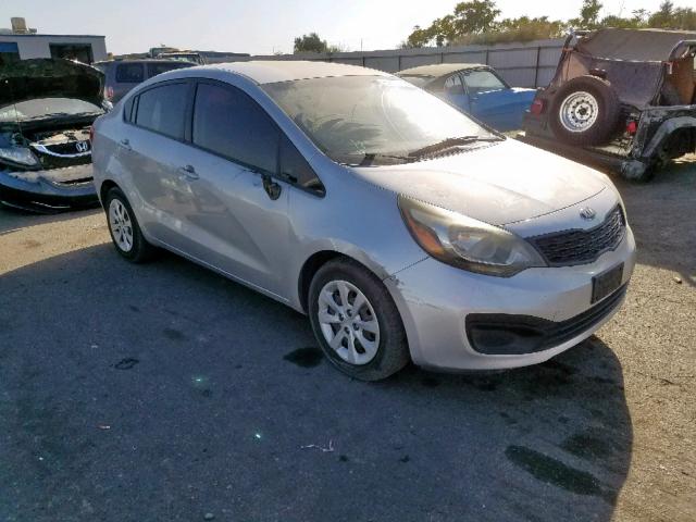 KNADM4A37D6147647 - 2013 KIA RIO LX SILVER photo 1