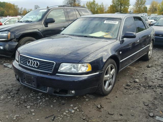 WAUML44D73N002376 - 2003 AUDI A8 L QUATT BLUE photo 2