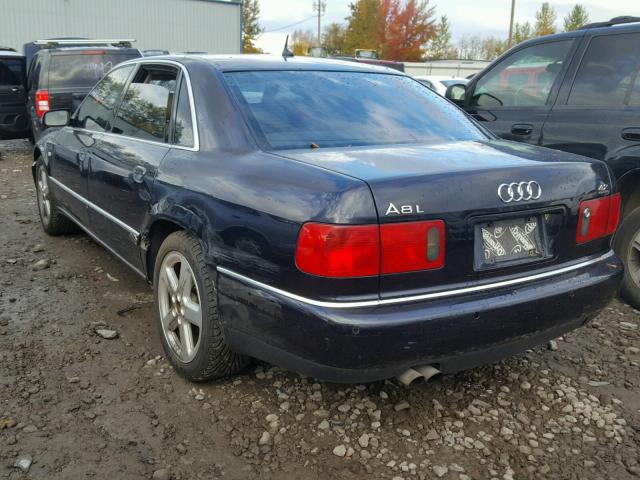 WAUML44D73N002376 - 2003 AUDI A8 L QUATT BLUE photo 3