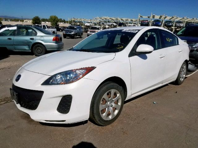 JM1BL1U7XD1760000 - 2013 MAZDA 3 I WHITE photo 2