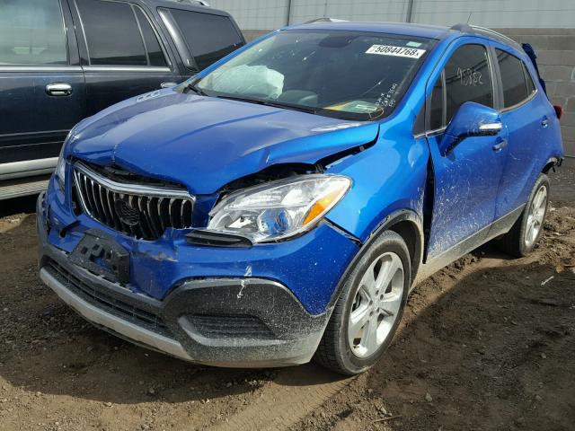 KL4CJASB9FB240668 - 2015 BUICK ENCORE BLUE photo 2