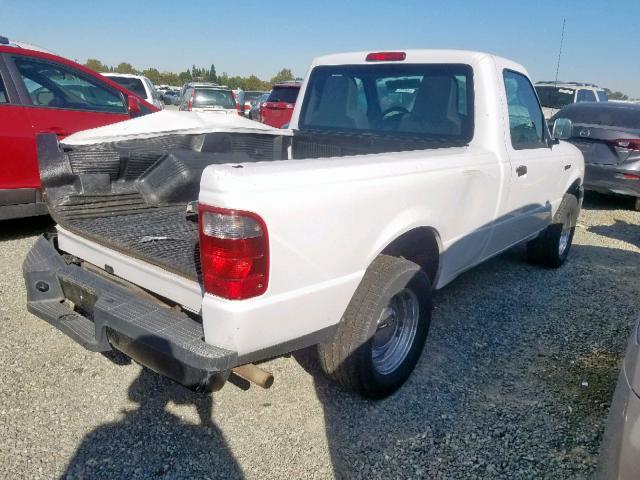 1FTYR10DX5PA70668 - 2005 FORD RANGER WHITE photo 4