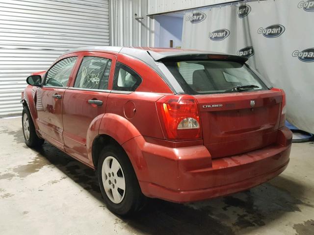 1B3HB28B07D182334 - 2007 DODGE CALIBER RED photo 3