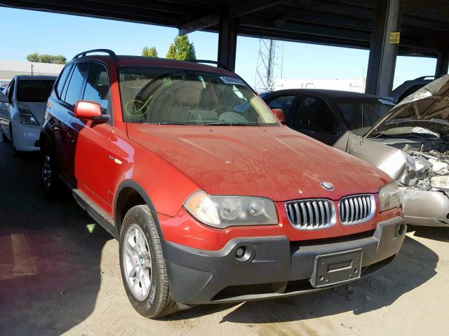 WBXPA73404WB28542 - 2004 BMW X3 2.5I RED photo 1