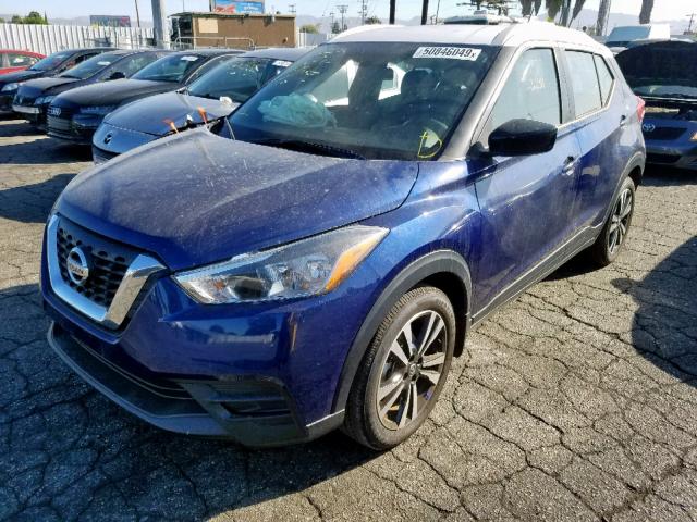 3N1CP5CU8JL527084 - 2018 NISSAN KICKS S BLUE photo 2