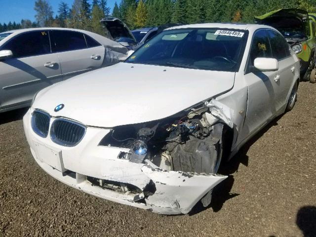 WBANE53526CK80925 - 2006 BMW 525 I WHITE photo 2