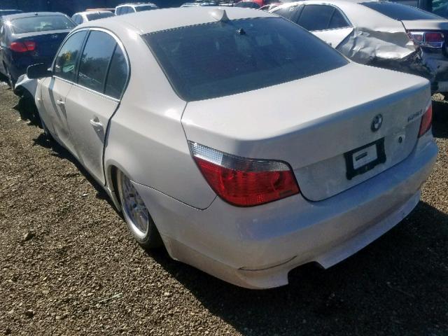 WBANE53526CK80925 - 2006 BMW 525 I WHITE photo 3