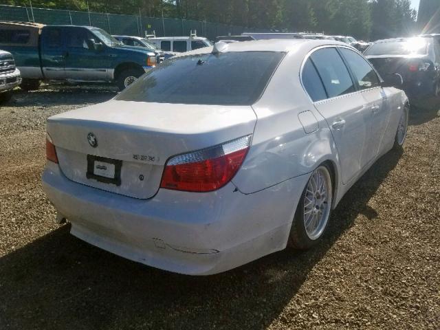 WBANE53526CK80925 - 2006 BMW 525 I WHITE photo 4