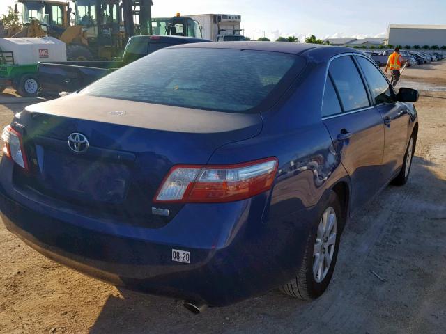 JTNBB46K573025788 - 2007 TOYOTA CAMRY HYBR BLUE photo 4