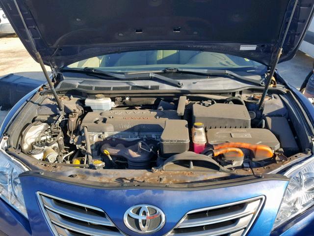 JTNBB46K573025788 - 2007 TOYOTA CAMRY HYBR BLUE photo 7