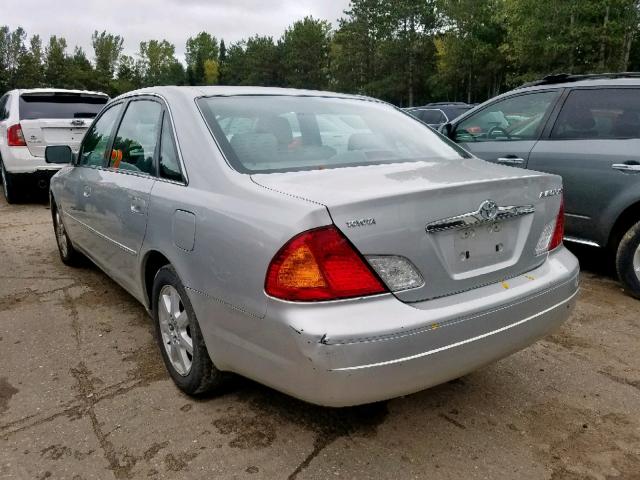 4T1BF28B32U248629 - 2002 TOYOTA AVALON XL SILVER photo 3