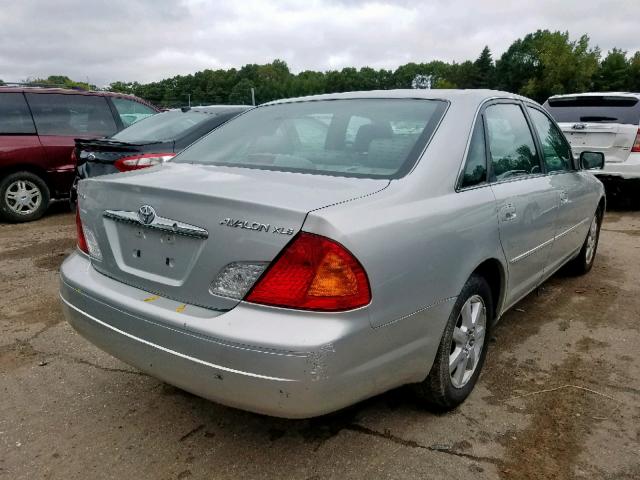 4T1BF28B32U248629 - 2002 TOYOTA AVALON XL SILVER photo 4