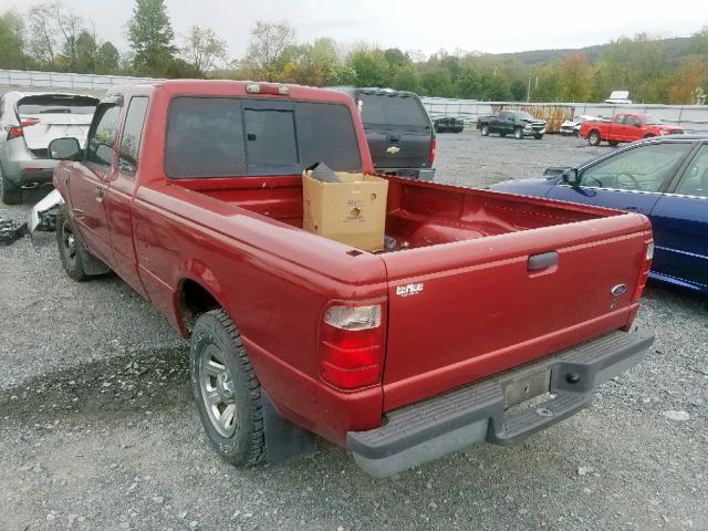 1FTYR14V32TA73644 - 2002 FORD RANGER SUP RED photo 3