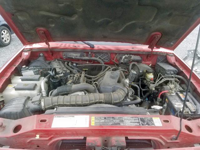 1FTYR14V32TA73644 - 2002 FORD RANGER SUP RED photo 7