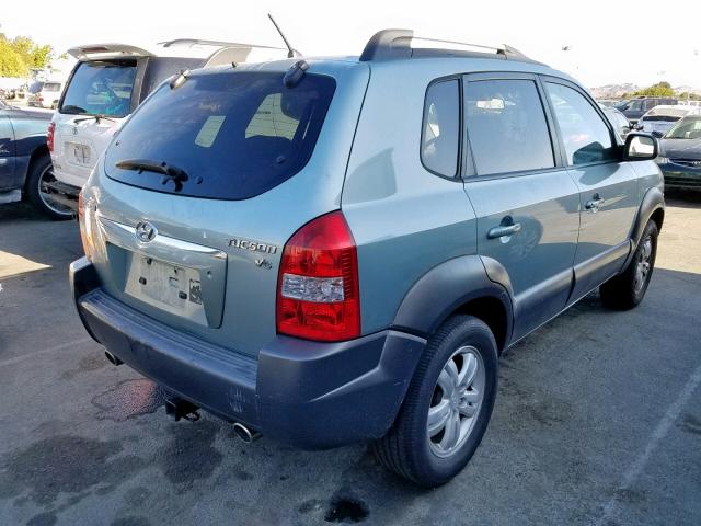 KM8JN12D37U614860 - 2007 HYUNDAI TUCSON SE TEAL photo 4