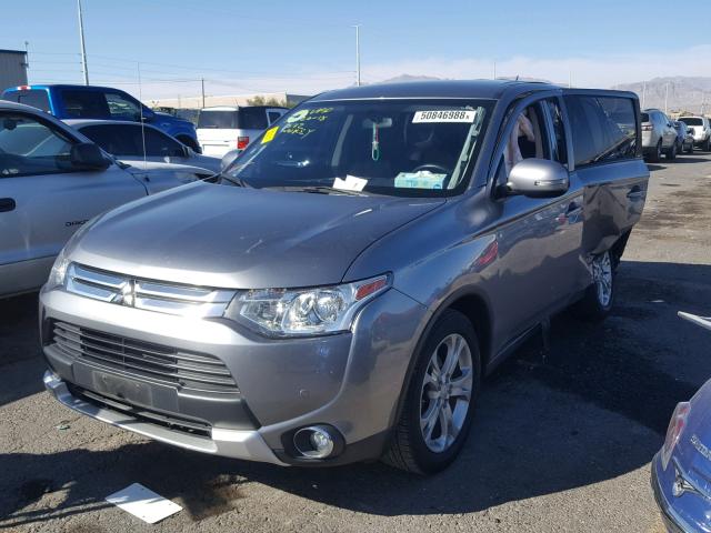 JA4AD3A34FZ007194 - 2015 MITSUBISHI OUTLANDER GRAY photo 2