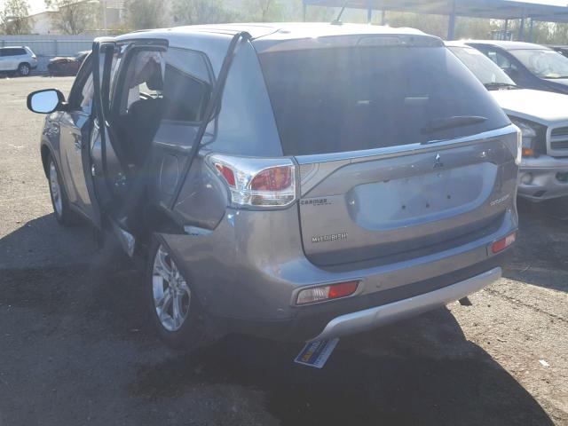 JA4AD3A34FZ007194 - 2015 MITSUBISHI OUTLANDER GRAY photo 3