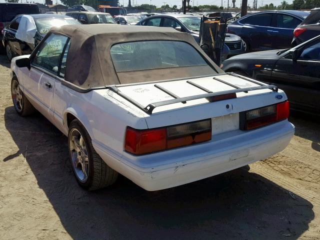 1FACP44M3PF142904 - 1993 FORD MUSTANG LX WHITE photo 3