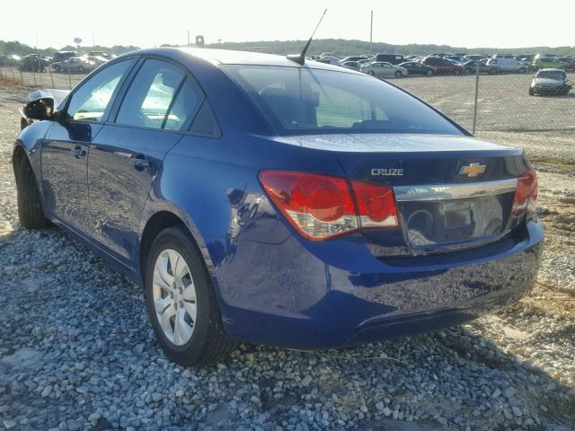 1G1PA5SH4D7103830 - 2013 CHEVROLET CRUZE LS BLUE photo 3