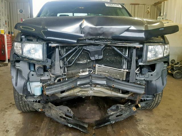 2HJYK16417H551584 - 2007 HONDA RIDGELINE GRAY photo 9