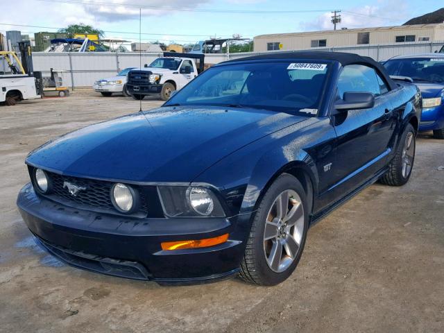 1ZVHT85H585183379 - 2008 FORD MUSTANG GT BLACK photo 2