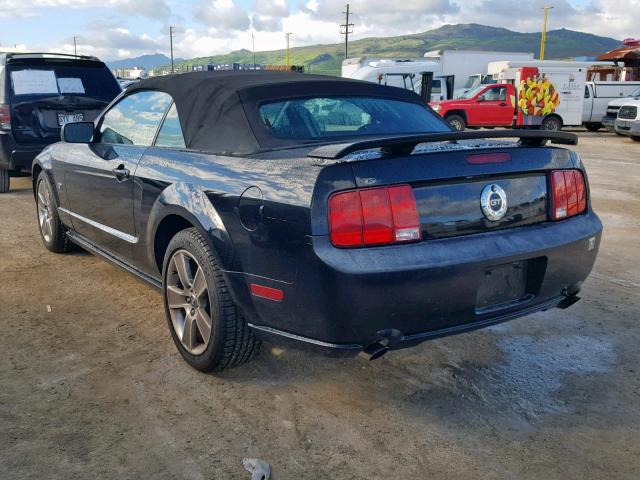 1ZVHT85H585183379 - 2008 FORD MUSTANG GT BLACK photo 3