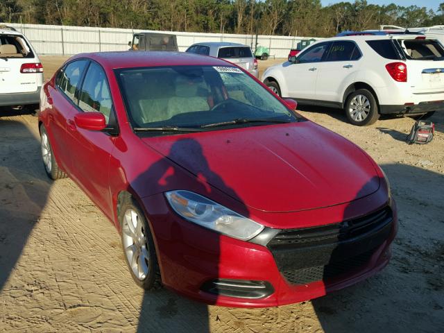 1C3CDFBH5DD133704 - 2013 DODGE DART SXT RED photo 1