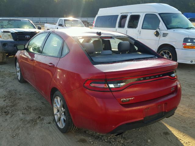 1C3CDFBH5DD133704 - 2013 DODGE DART SXT RED photo 3