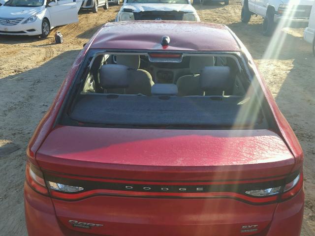 1C3CDFBH5DD133704 - 2013 DODGE DART SXT RED photo 9