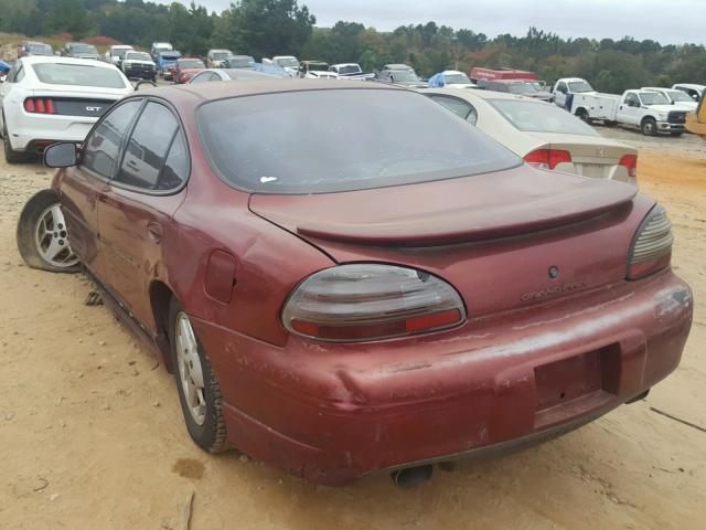 1G2WP52K81F209040 - 2001 PONTIAC GRAND PRIX BURGUNDY photo 3