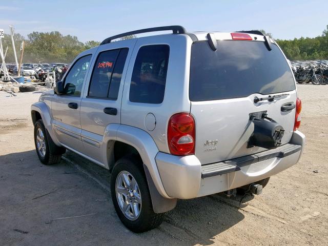 1J4GL58K63W538660 - 2003 JEEP LIBERTY LI SILVER photo 3