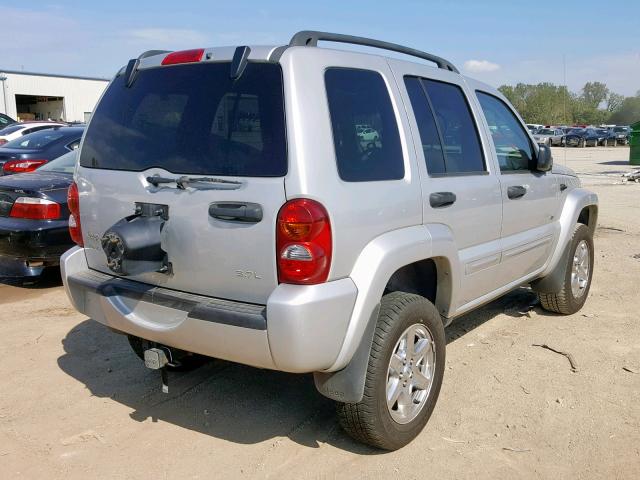 1J4GL58K63W538660 - 2003 JEEP LIBERTY LI SILVER photo 4