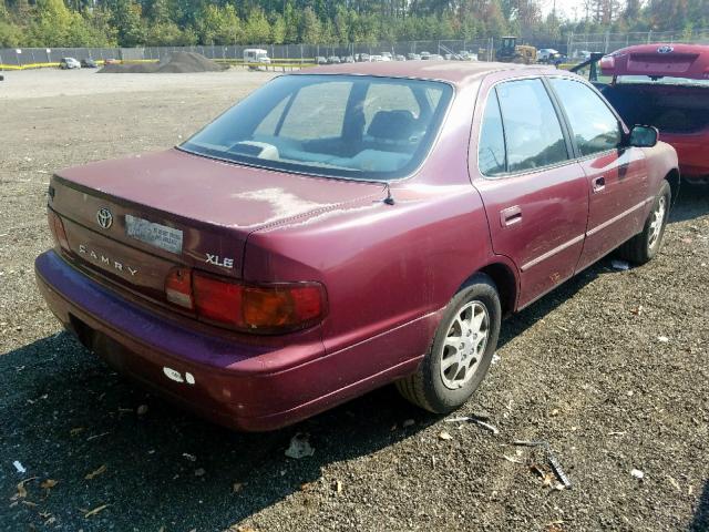 4T1BG12K7TU680562 - 1996 TOYOTA CAMRY DX RED photo 4