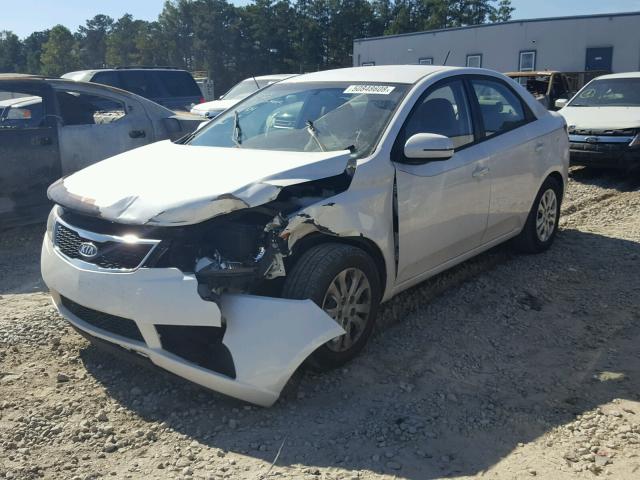 KNAFU4A28D5727883 - 2013 KIA FORTE EX WHITE photo 2