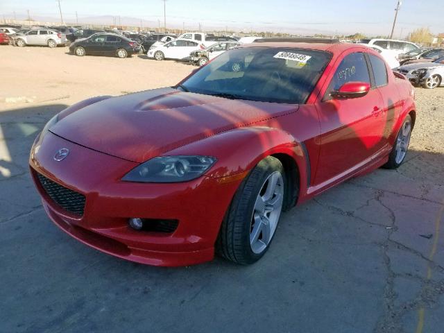 JM1FE173870211880 - 2007 MAZDA RX8 RED photo 2