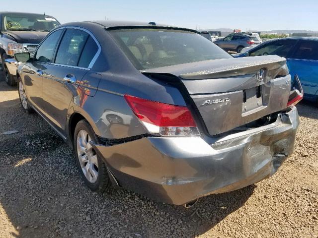 1HGCP36868A060797 - 2008 HONDA ACCORD EXL GRAY photo 3