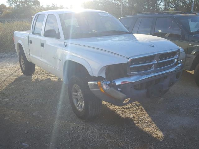 1B7HG48N82S724550 - 2002 DODGE DAKOTA QUA WHITE photo 1