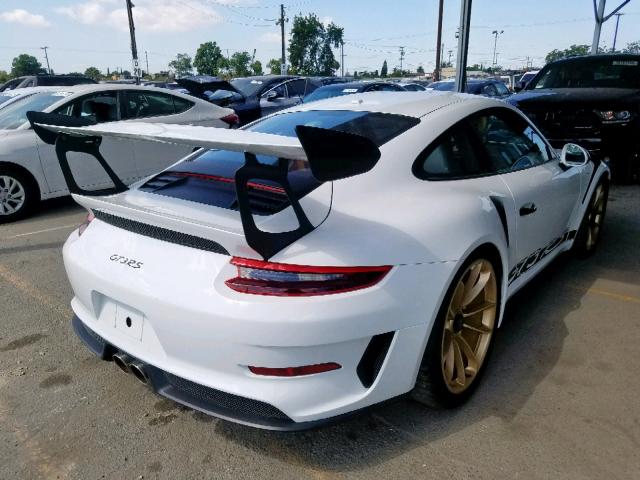 WP0AF2A93KS165396 - 2019 PORSCHE 911 GT3 RS WHITE photo 4