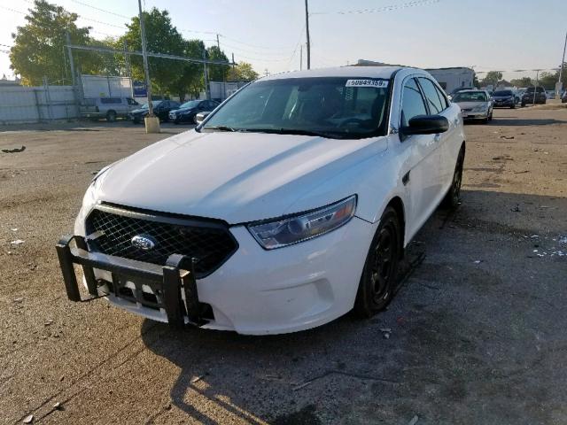 1FAHP2MK7EG138225 - 2014 FORD TAURUS POL WHITE photo 2