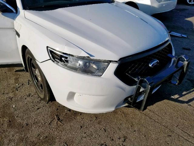 1FAHP2MK7EG138225 - 2014 FORD TAURUS POL WHITE photo 9