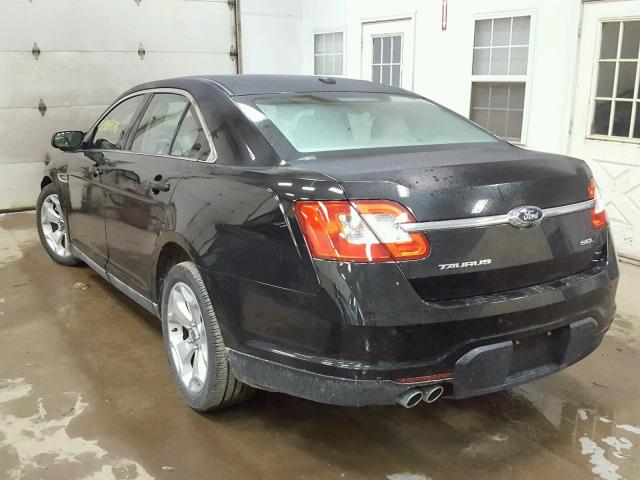 1FAHP2EW4CG144949 - 2012 FORD TAURUS SEL BLACK photo 3