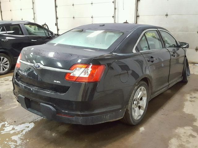 1FAHP2EW4CG144949 - 2012 FORD TAURUS SEL BLACK photo 4