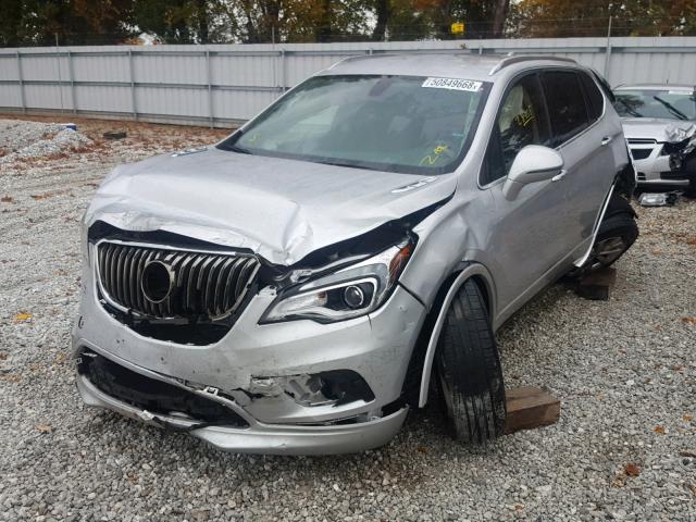 LRBFXBSA4HD202141 - 2017 BUICK ENVISION E SILVER photo 2