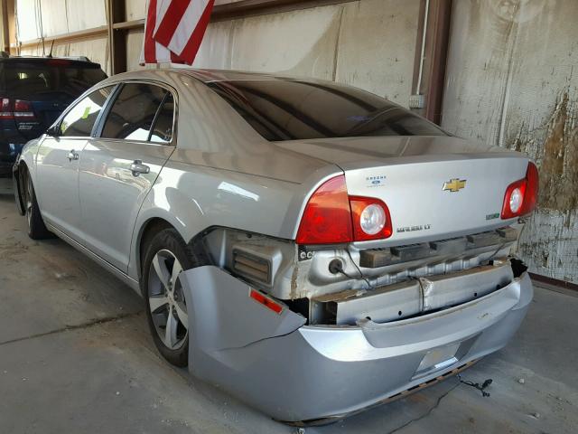 1G1ZC5EU2BF372231 - 2011 CHEVROLET MALIBU 1LT SILVER photo 3