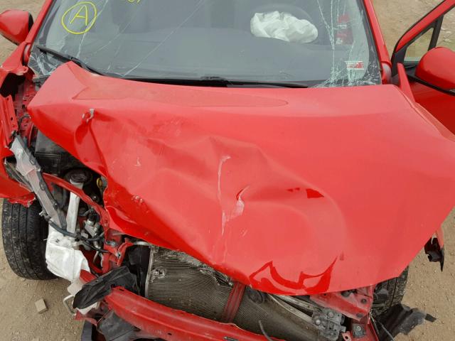 JTDKDTB33C1027004 - 2012 TOYOTA PRIUS C RED photo 7