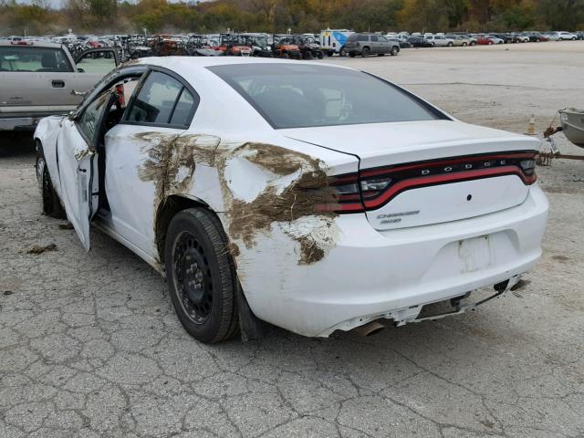 2C3CDXKT5GH110991 - 2016 DODGE CHARGER PO WHITE photo 3