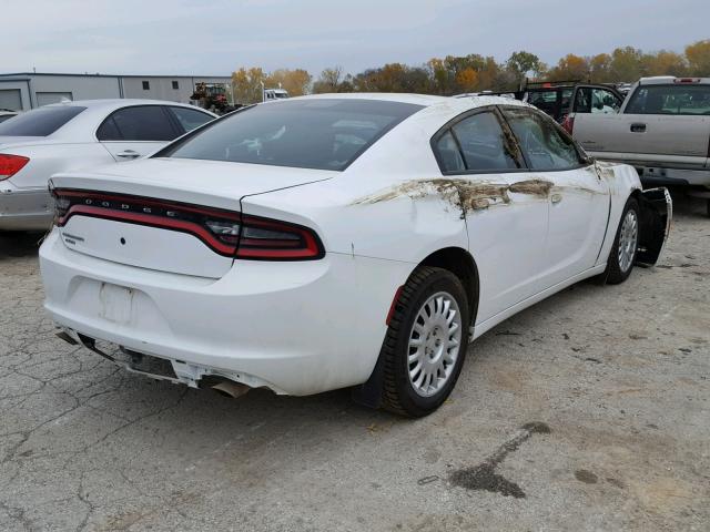 2C3CDXKT5GH110991 - 2016 DODGE CHARGER PO WHITE photo 4